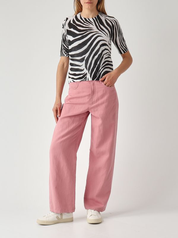 2. Damenpullover aus Baumwollmischgarn Schwarz-Weiß Max Mara Studio 2616361052600