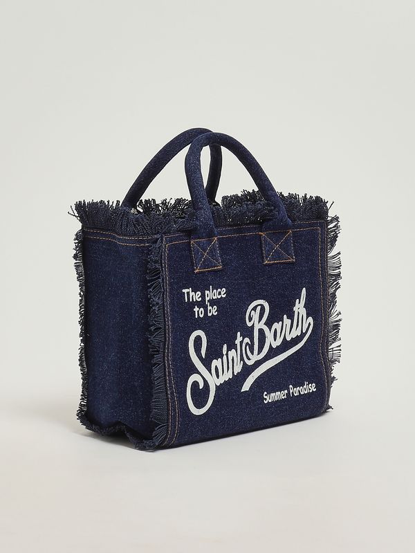 3. Damentasche Colette aus Canvas Dunkler Denim MC2 Saint Barth col0001