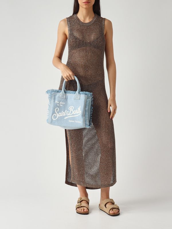 2. Damentasche Colette aus Canvas Leichter Denim MC2 Saint Barth col0001
