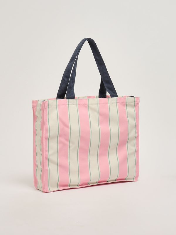 2. Borsa donna Essential in canvas Rosa-Bianco MC2 Saint Barth ebagn007