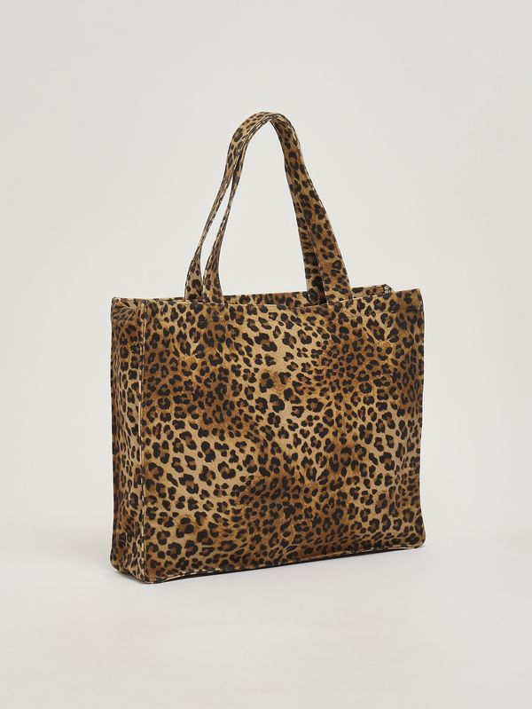 2. Borsa donna Essential in canvas Animalier MC2 Saint Barth ebagn007