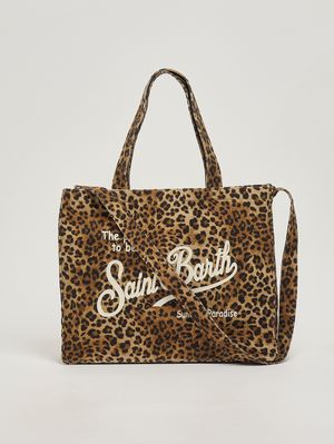 3. Borsa donna Essential in canvas Animalier