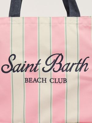 4. Borsa donna Essential in canvas Rosa-Bianco