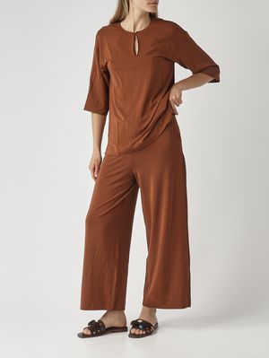 2. Damenhose Onorata aus Stretch-Viskose Leder