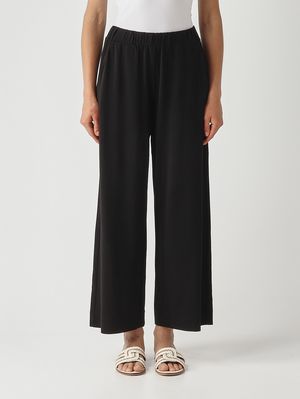 1. Damenhose Onorata aus Stretch-Viskose Schwarz