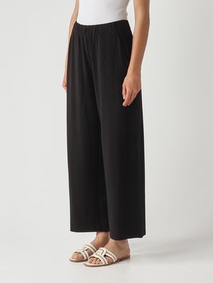 3. Damenhose Onorata aus Stretch-Viskose Schwarz