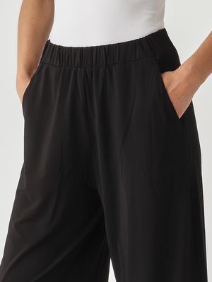 5. Damenhose Onorata aus Stretch-Viskose Schwarz