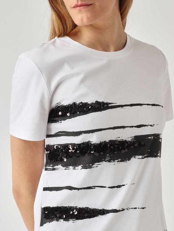 Max Mara Studio Women's Piacere cotton T-shirt - White | Caposerio.com