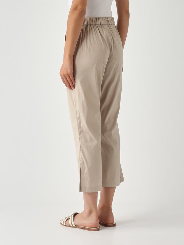 4. Women's Curve cotton blend trousers Putty Max Mara Beachwear 2616131029600