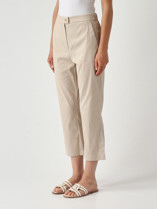 3. Women's Curve cotton blend trousers Putty Max Mara Beachwear 2616131029600