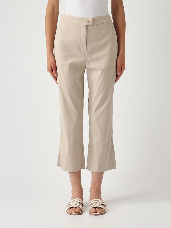 1. Women's Curve cotton blend trousers Putty Max Mara Beachwear 2616131029600