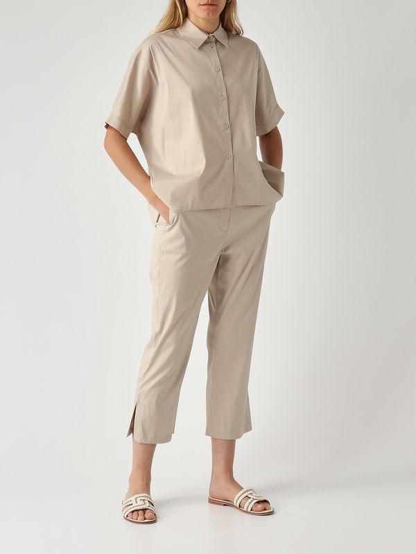 2. Women's Curve cotton blend trousers Putty Max Mara Beachwear 2616131029600