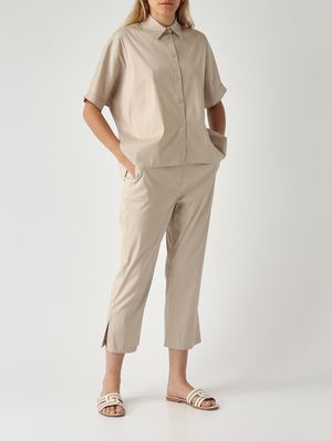 2. Women's Curve cotton blend trousers Putty