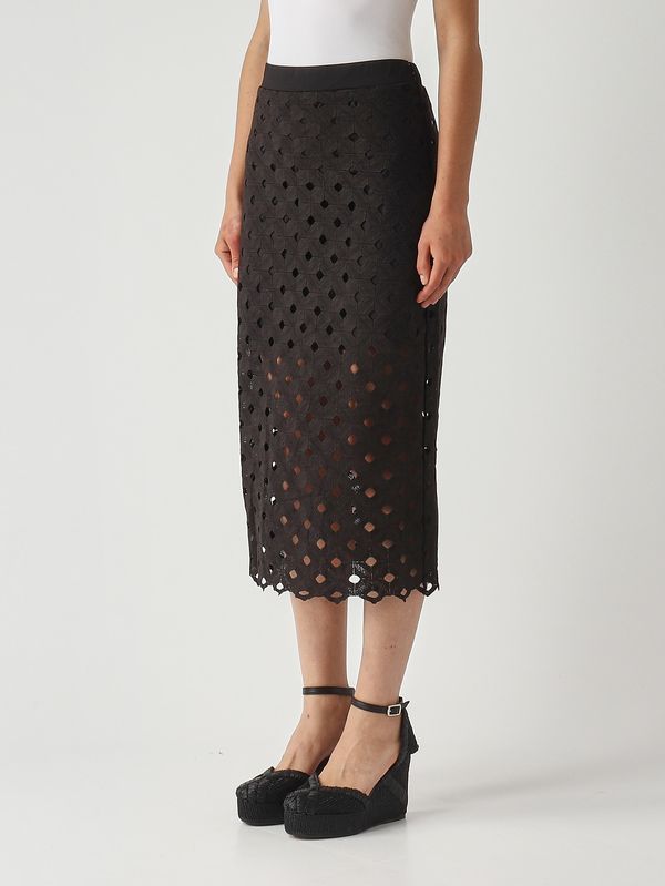 3. Women's Zorro skirt in perforated fabric Black Max Mara Beachwear 2616771029600