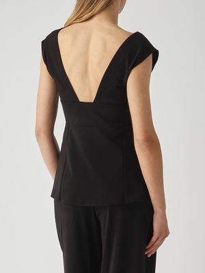 5. Top de mujer Oblare de viscosa elástica Negro