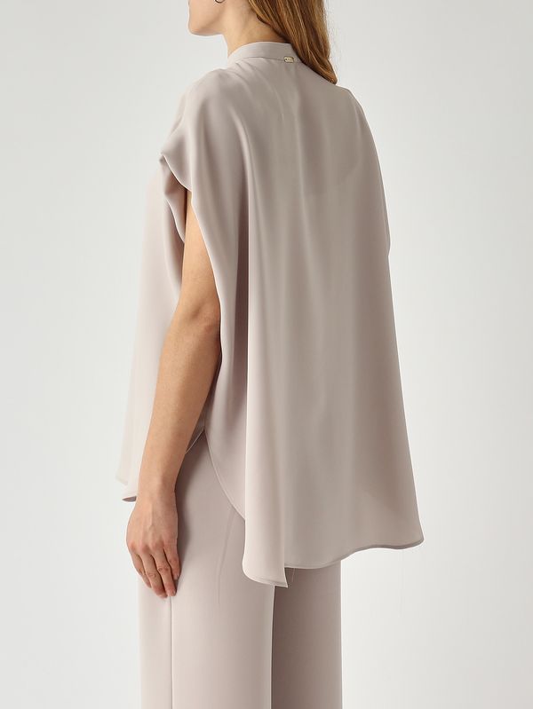 4. Blusa donna in tessuto effetto satin Chantilly Herno bl000045d12875s