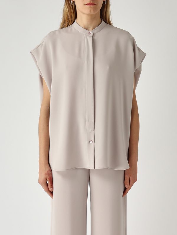 1. Blusa donna in tessuto effetto satin Chantilly Herno bl000045d12875s