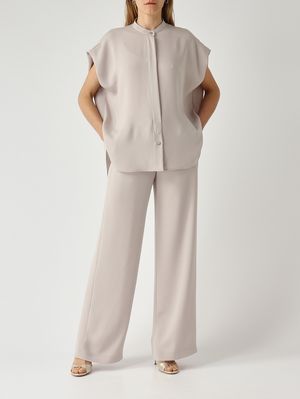 2. Blusa donna in tessuto effetto satin Chantilly