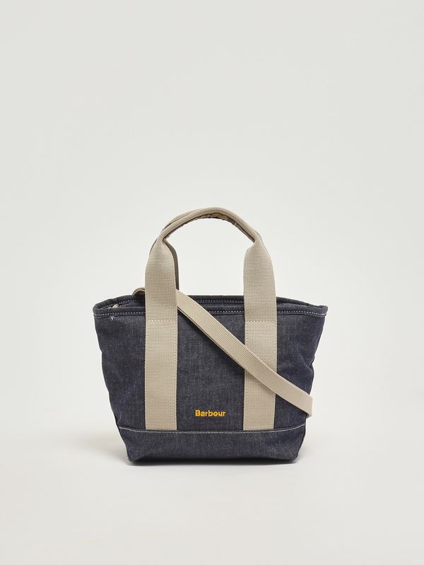 4. Bolso de mujer Mini Mya en tejido vaquero de algodón. Índigo Barbour lba0539
