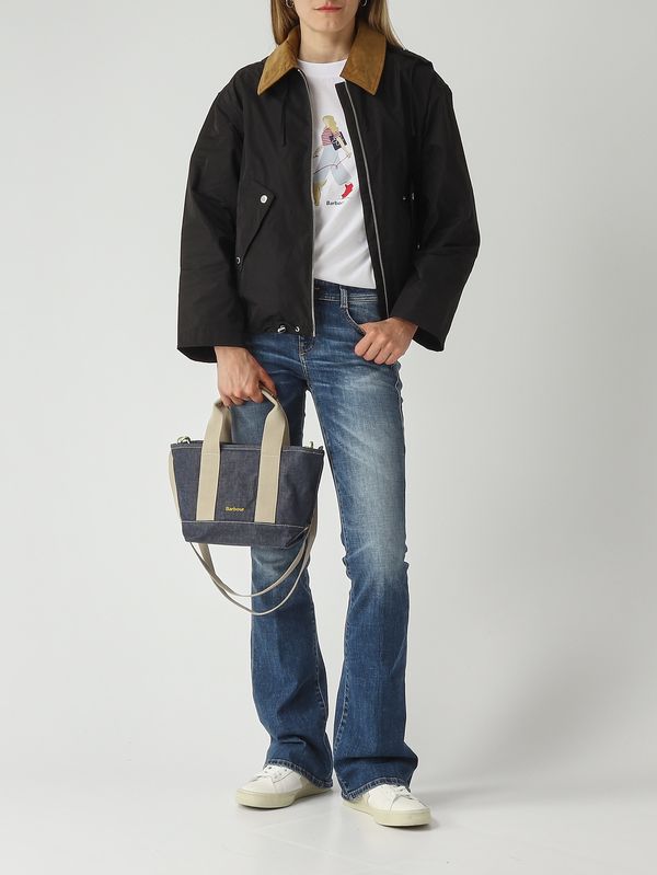 2. Bolso de mujer Mini Mya en tejido vaquero de algodón. Índigo Barbour lba0539