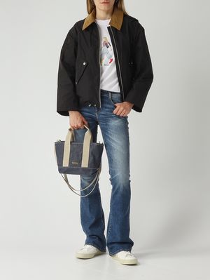 2. Bolso de mujer Mini Mya en tejido vaquero de algodón. Índigo