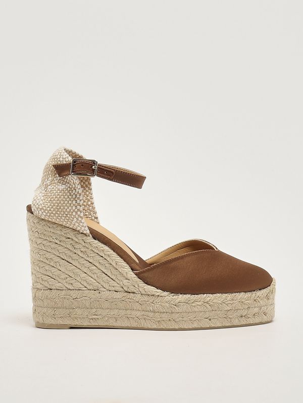 1. Damen-Keilabsatzschuh Chiarita aus Baumwoll-Canvas Moka Castaner chiarita/8edraso