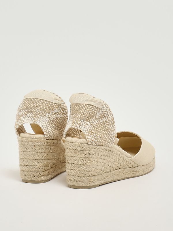 3. Zeppa donna Carina in cotone organico Avorio Castaner carina/6