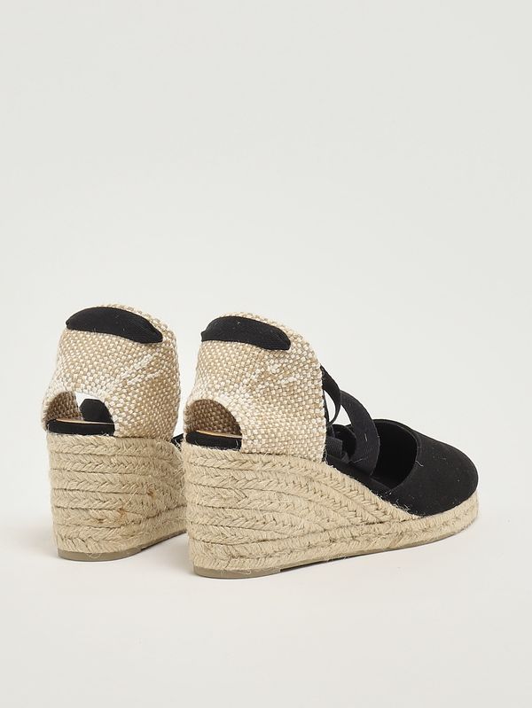 3. Zeppa donna Carina in cotone organico Nero Castaner carina/6