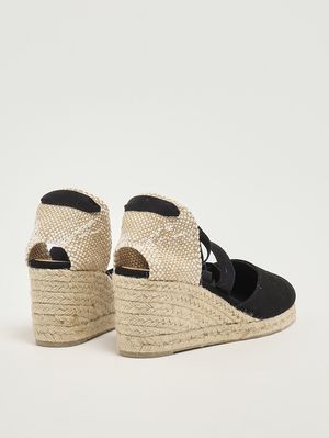 3. Zeppa donna Carina in cotone organico Nero