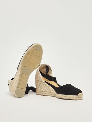 4. Zeppa donna Carina in cotone organico Nero