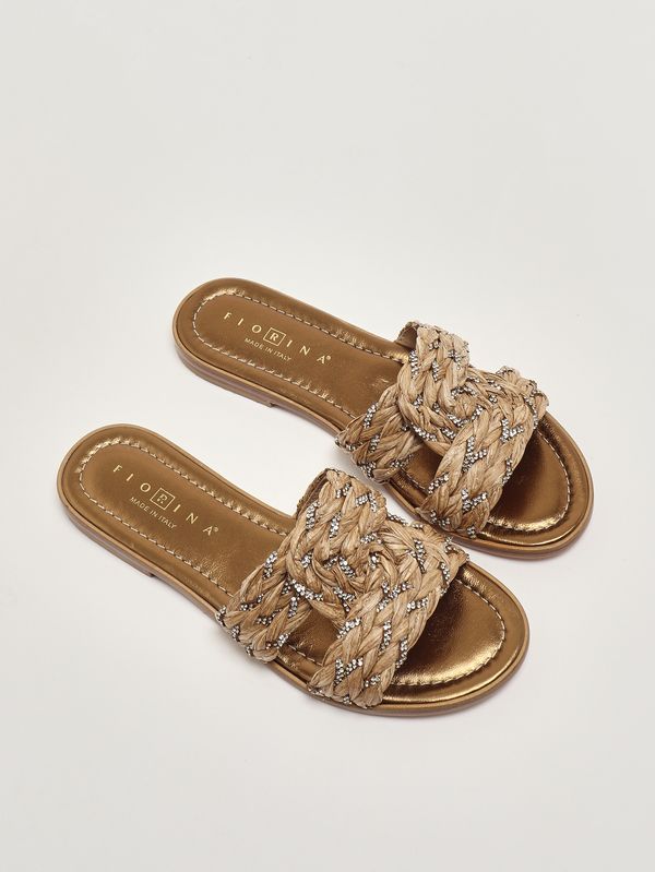2. Irene women's raffia sandal Leather Fiorina 225830