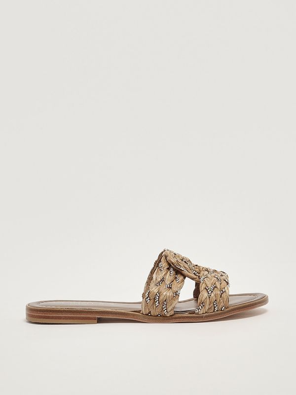 Sandale pour femme Irene en raphia Cuir Fiorina
