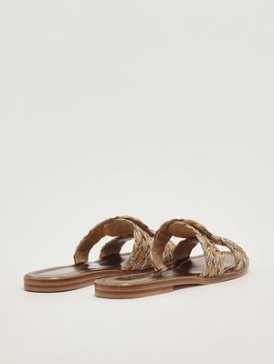 3. Sandalo donna Irene in rafia Cuoio