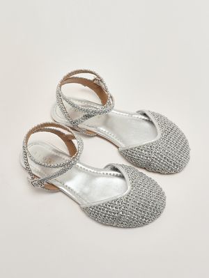 2. Ballerina donna Jessica in rafia Argento