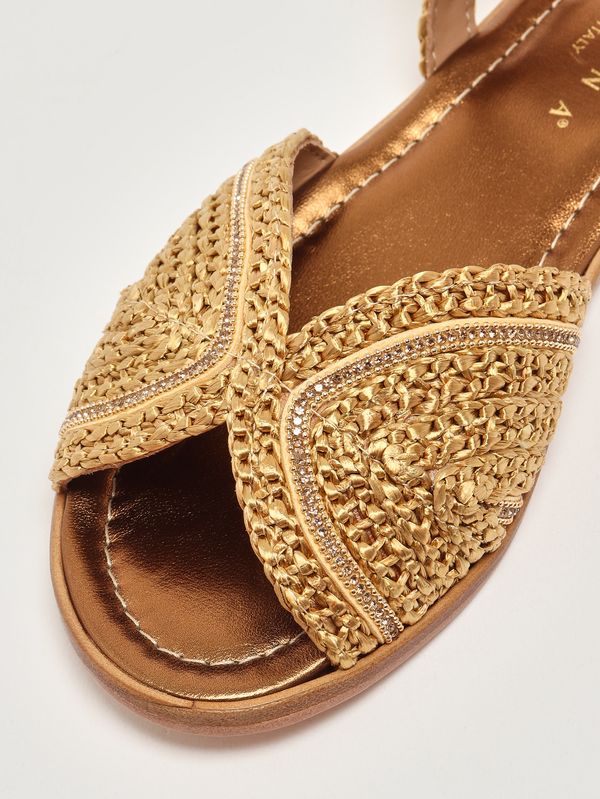5. Sandale femme Olivia en raphia Bronze Fiorina 225805s