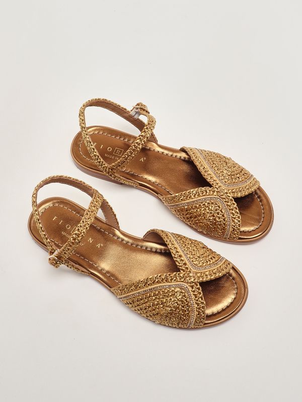 2. Sandale femme Olivia en raphia Bronze Fiorina 225805s