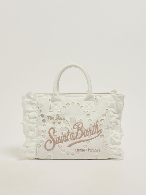 1. Damenhandtasche Colette Volant aus Baumwolle Sangallo 1011 MC2 Saint Barth col0027