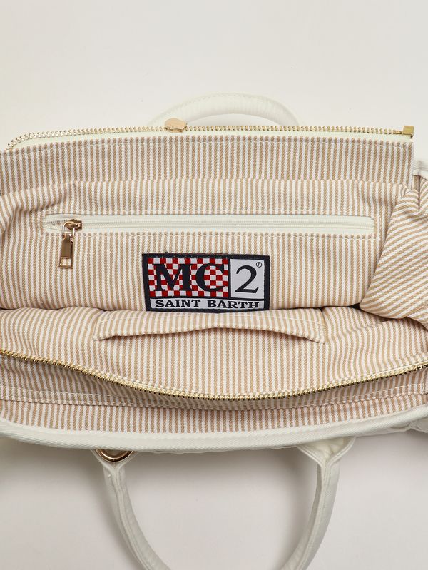 4. Damenhandtasche Colette Volant aus Baumwolle Sangallo 1011 MC2 Saint Barth col0027