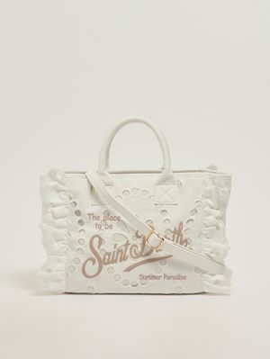 3. Damenhandtasche Colette Volant aus Baumwolle Sangallo 1011