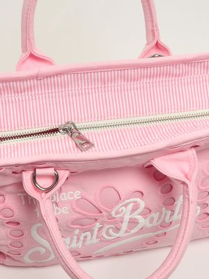 6. Damenhandtasche Colette Volant aus Baumwolle Sangallo 21 Stickerei