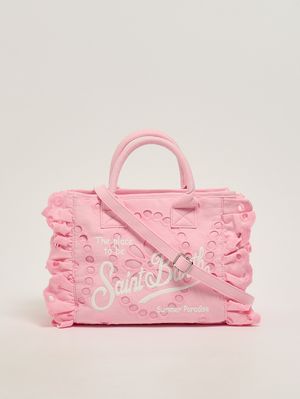 4. Damenhandtasche Colette Volant aus Baumwolle Sangallo 21 Stickerei