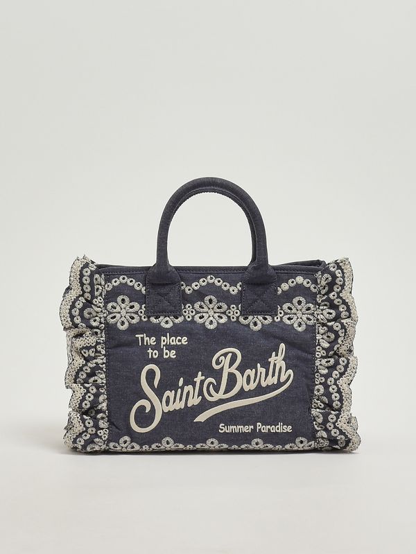 1. Colette women's bag with embroidery Denim MC2 Saint Barth col0027