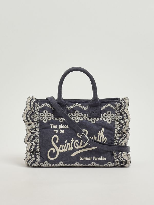 4. Colette women's bag with embroidery Denim MC2 Saint Barth col0027