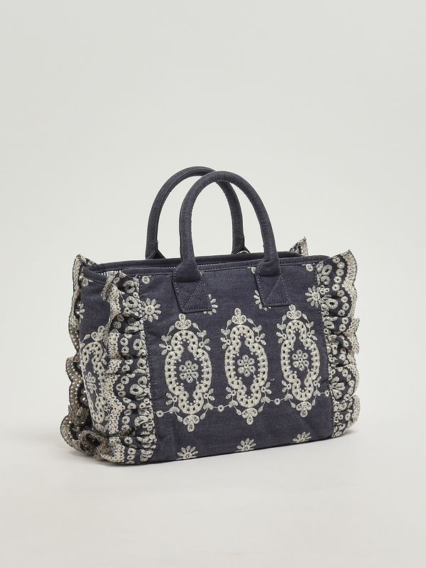 3. Colette women's bag with embroidery Denim MC2 Saint Barth col0027