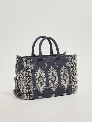 3. Colette women's bag with embroidery Denim