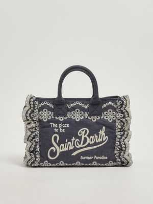 1. Colette women's bag with embroidery Denim