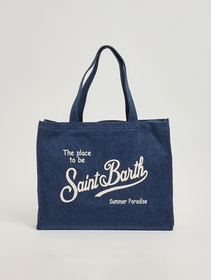 1. Bolso Essential de mujer en denim Denim oscuro