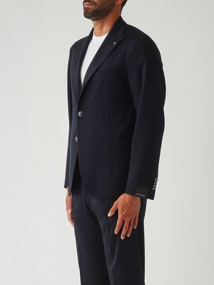 3. Herren-Blazer Montecarlo aus Jersey-Mischgewebe mit Schurwolle 61 Marineblau