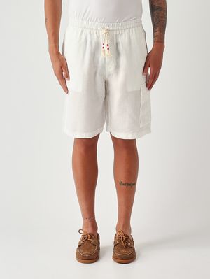 1. Bermuda pour homme Marseille en lin Blanc