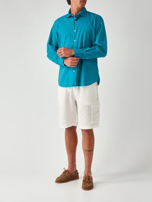 2. Bermuda pour homme Marseille en lin Blanc